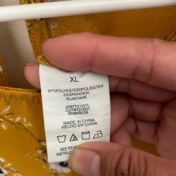 SPEECHLESS floral dress with ruffle sleeves Sz XL - Picture 4 of 4